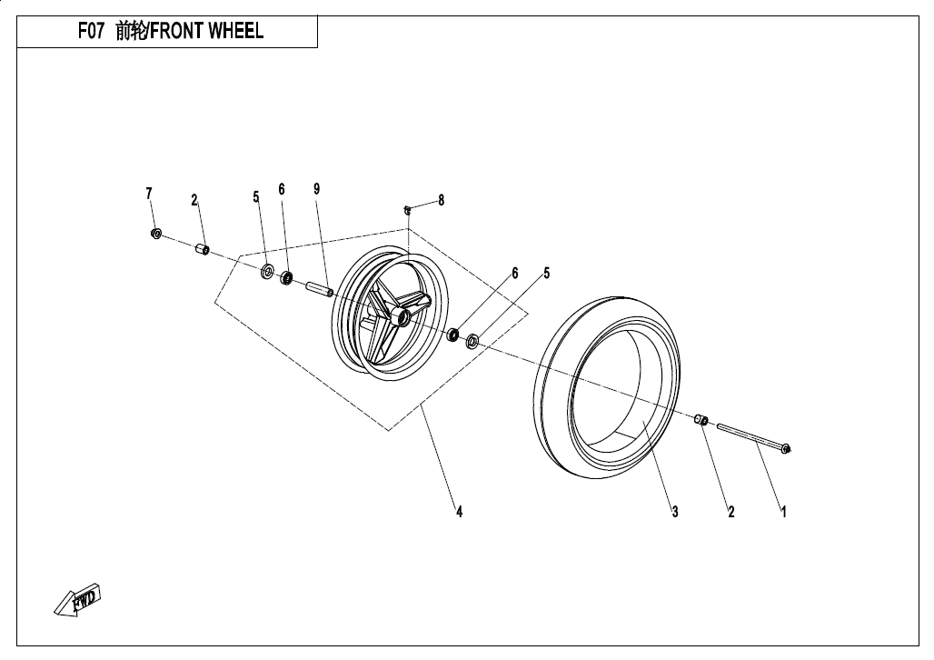 FRONT WHEEL - F07