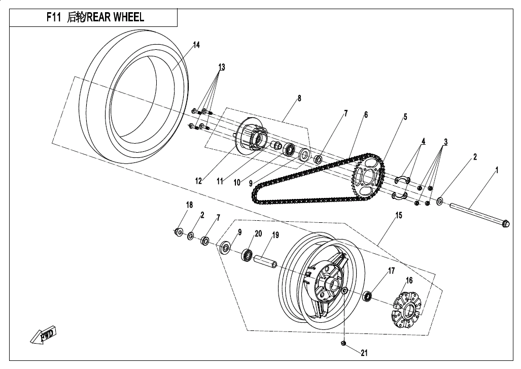 REAR WHEEL - F11