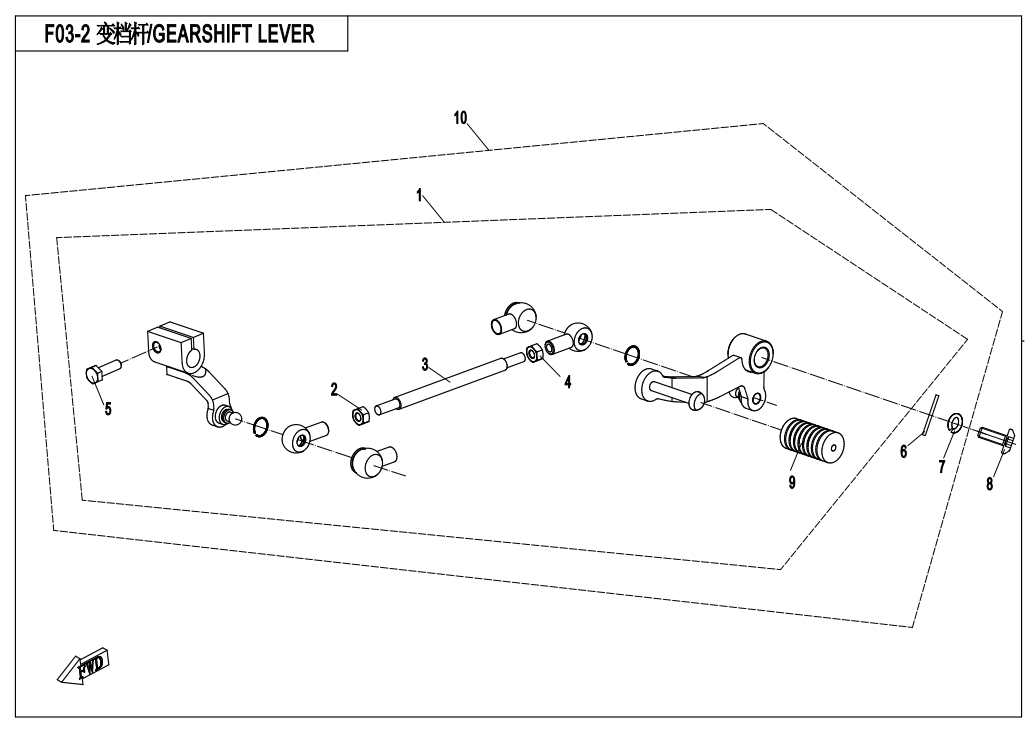 GEARSHIFT LEVER - F03-2