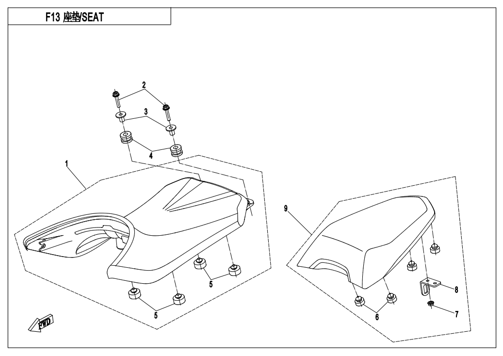 SEAT(SPONGE SOFT） - F13-B