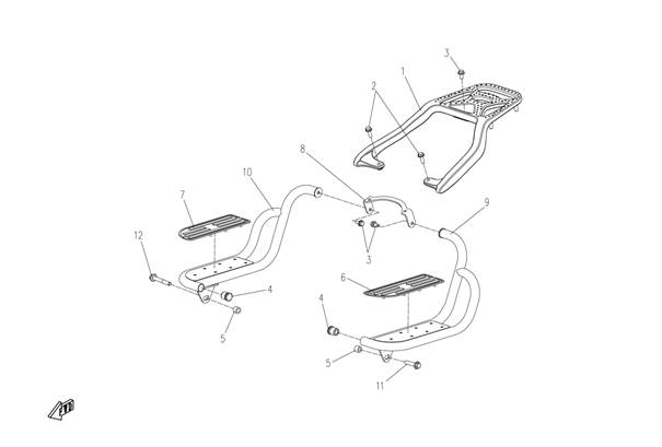REAR RACK、FOOTREST Ⅰ - F19