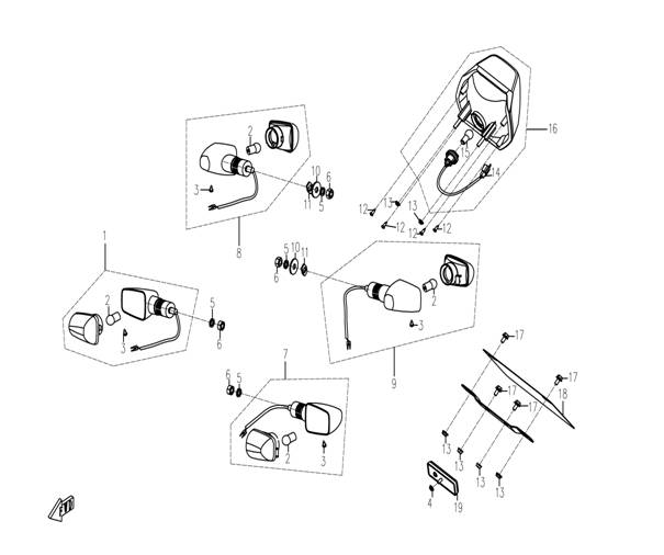 TAIL LIGHT&TURN SIGNALS - F24