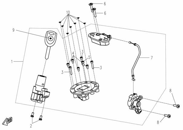 LOCK ASSY - F01