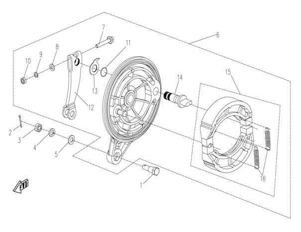 REAR BRAKE  SYSTEM - F14