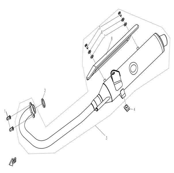 EXHAUST MUFFLER - F02