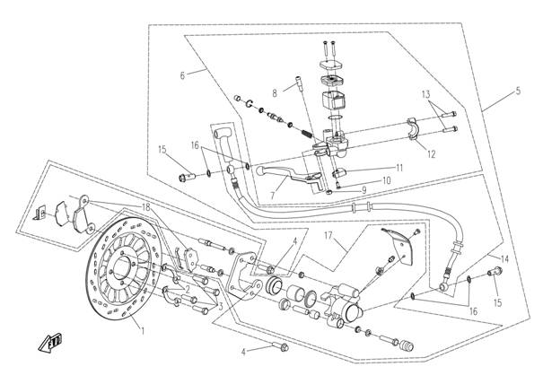 FRONT BRAKE SYSTEM - F13
