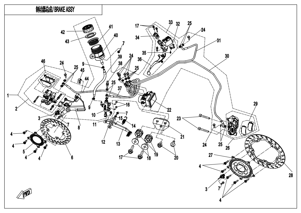 BRAKE ASSY（ABS） - F08-C