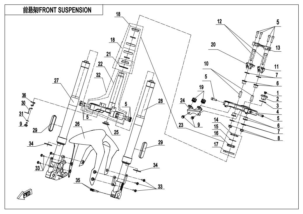 FRONT SUSPENSION - F05-A