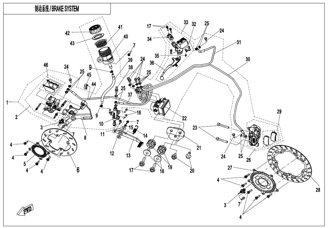 BRAKE ASSY（ABS） - F08-C -V2