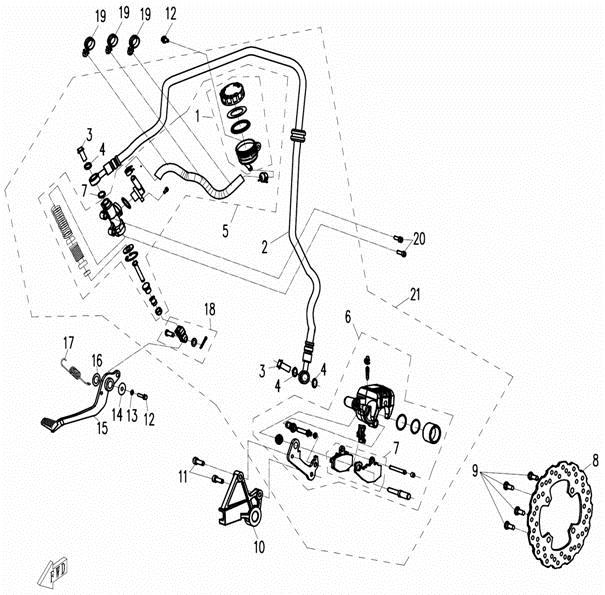 REAR BRAKE SYSTEM - F08-2