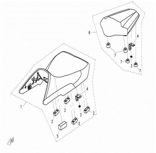 SEAT ASSY - F13