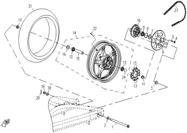 REAR WHEEL - F11