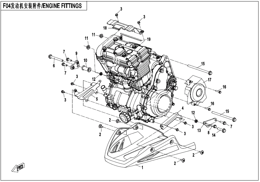 ENGINE FITTING PARTS - F00