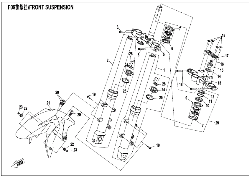 FRONT SUSPENSION - F05