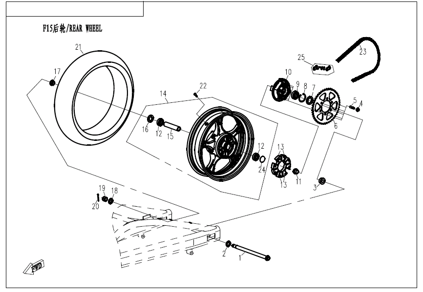 REAR WHEEL - F11