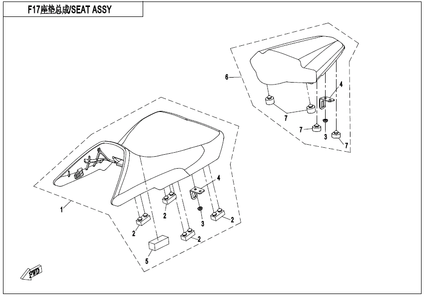 SEAT ASSY - F13