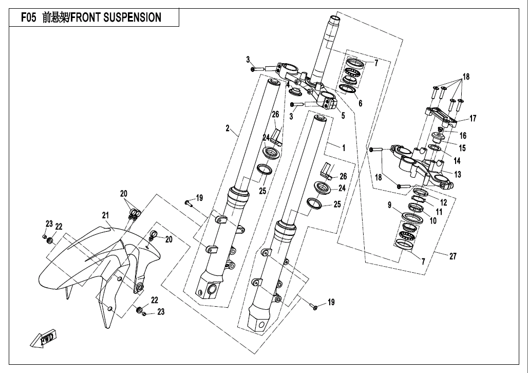 FRONT SUSPENSION - F05