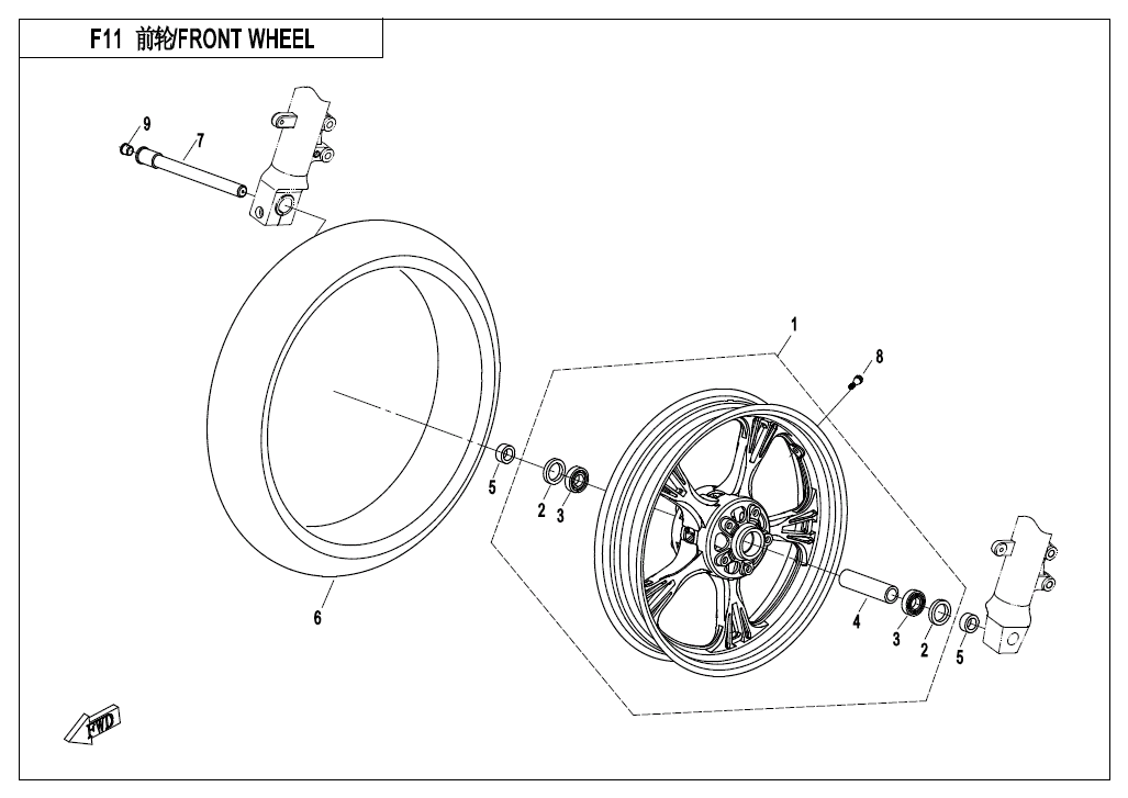 FRONT WHEEL - F07