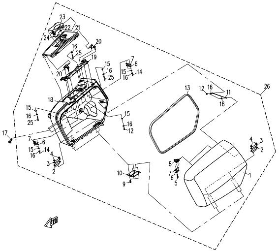 SIDE BOX ,LH - F22-1
