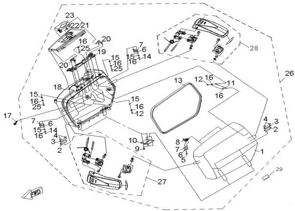 SIDE BOX ,LH - F22-1