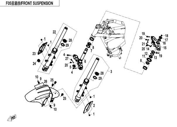 FRONT SUSPENSION - F05-ABS