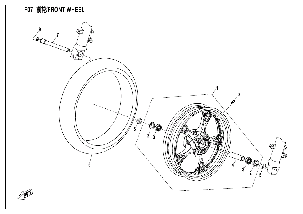 FRONT WHEEL - F07