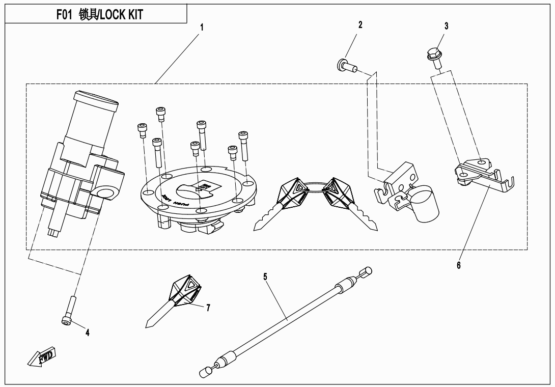 LOCK KIT - F01