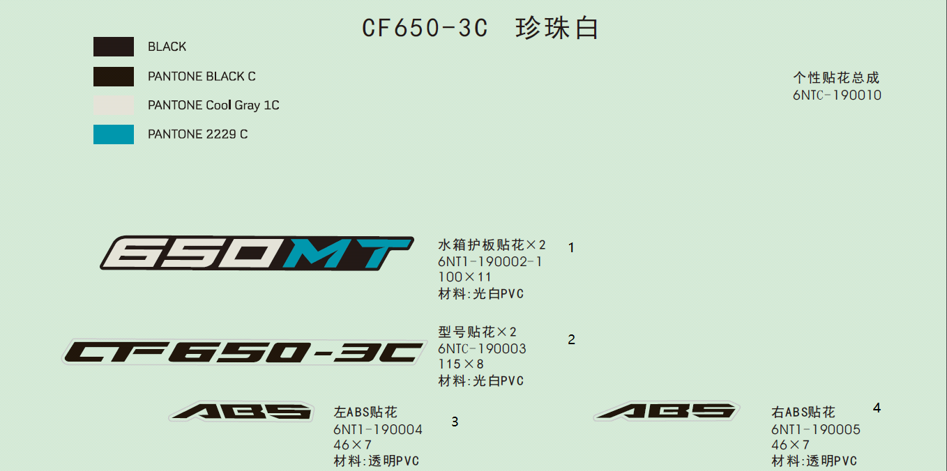 DECAL(PEARL WHITE) - F19-C