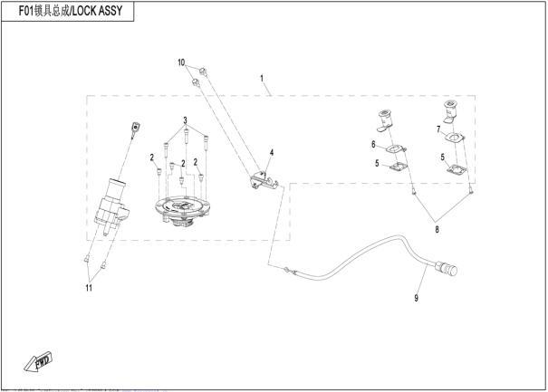 LOCK ASSY. - F01