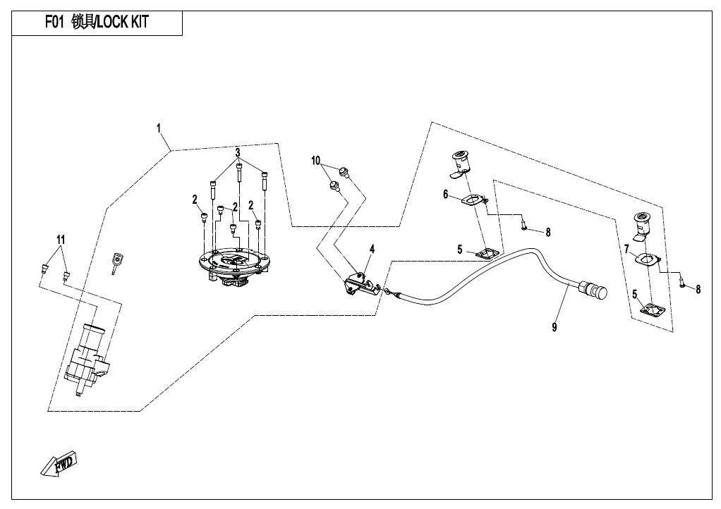 LOCK KIT - F01