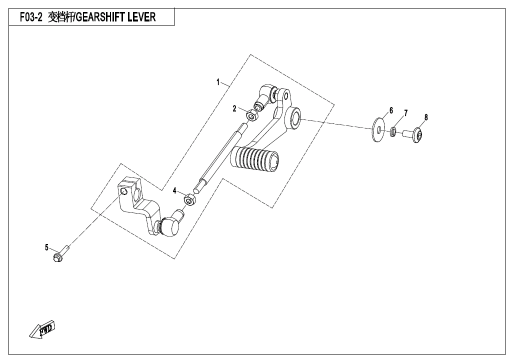 GEARSHIFT LEVER - F03-2