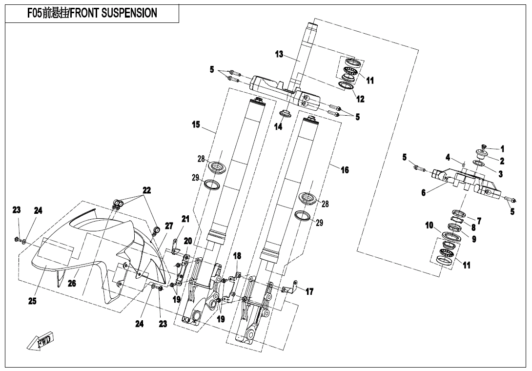 FRONT SUSPENSION - F05
