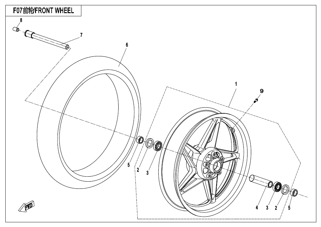 FRONT WHEEL - F07