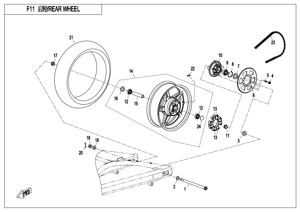 REAR WHEEL - F11