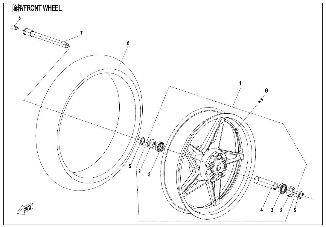 FRONT WHEEL - F07