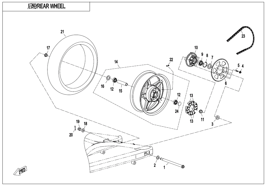 REAR WHEEL - F11