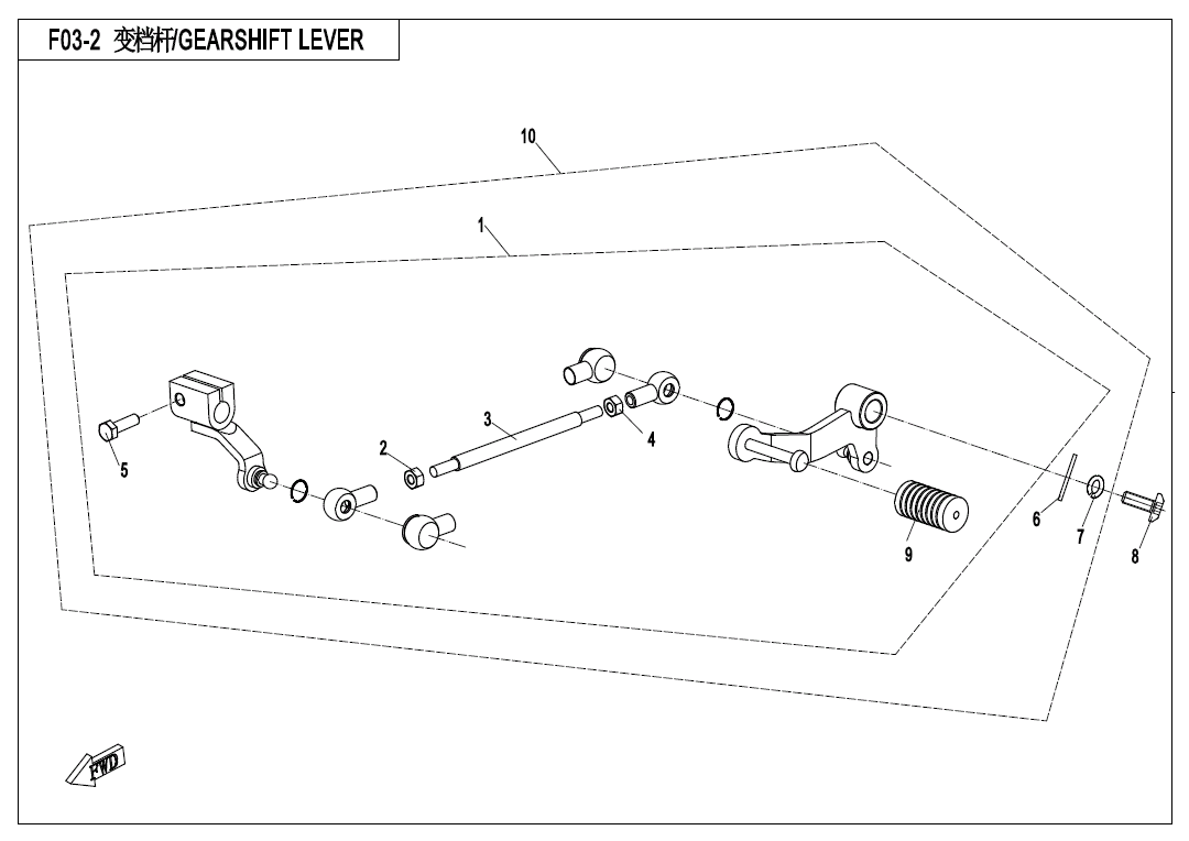 GEARSHIFT LEVER - F03-2