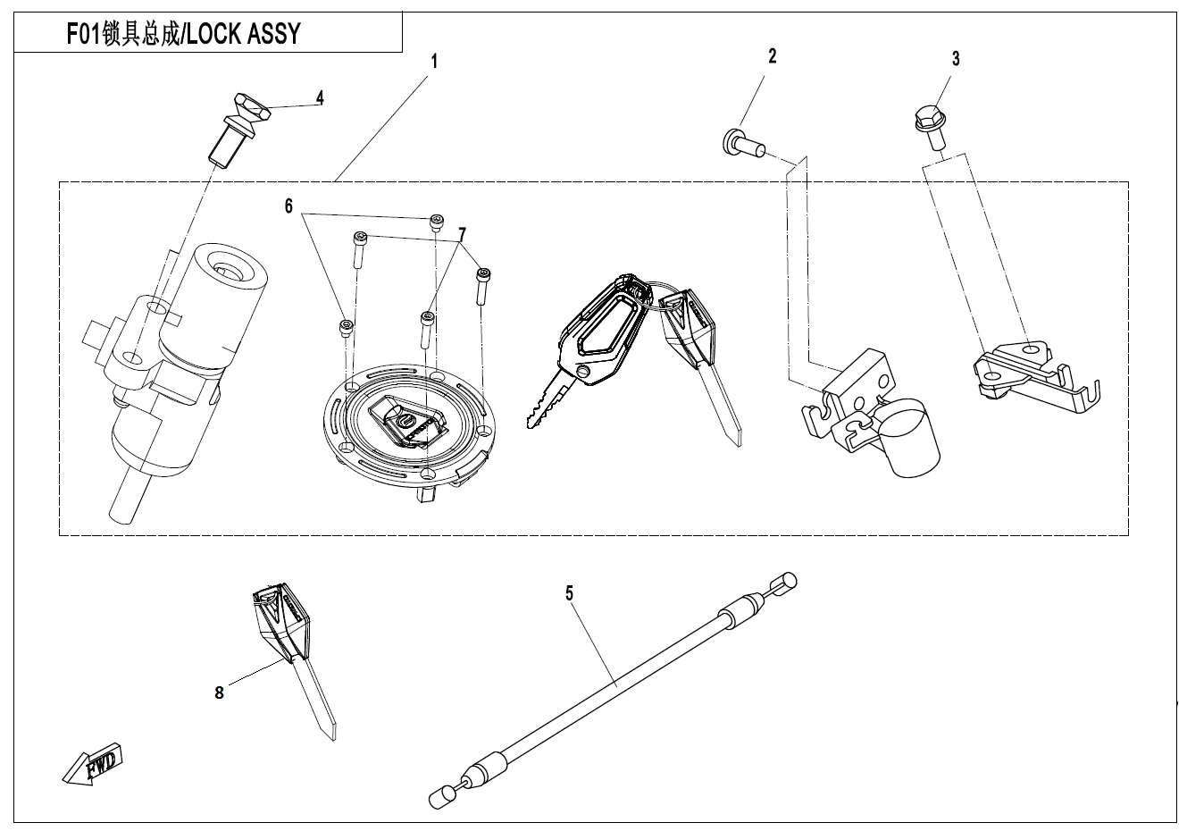 LOCK KIT - F01