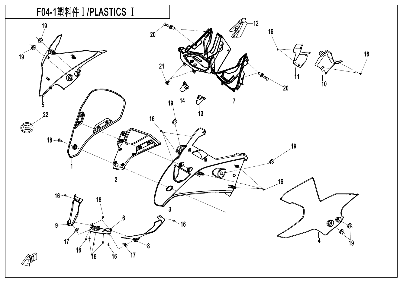 PLASTICS1(DASHBOARD-LCD） - F04-1-B