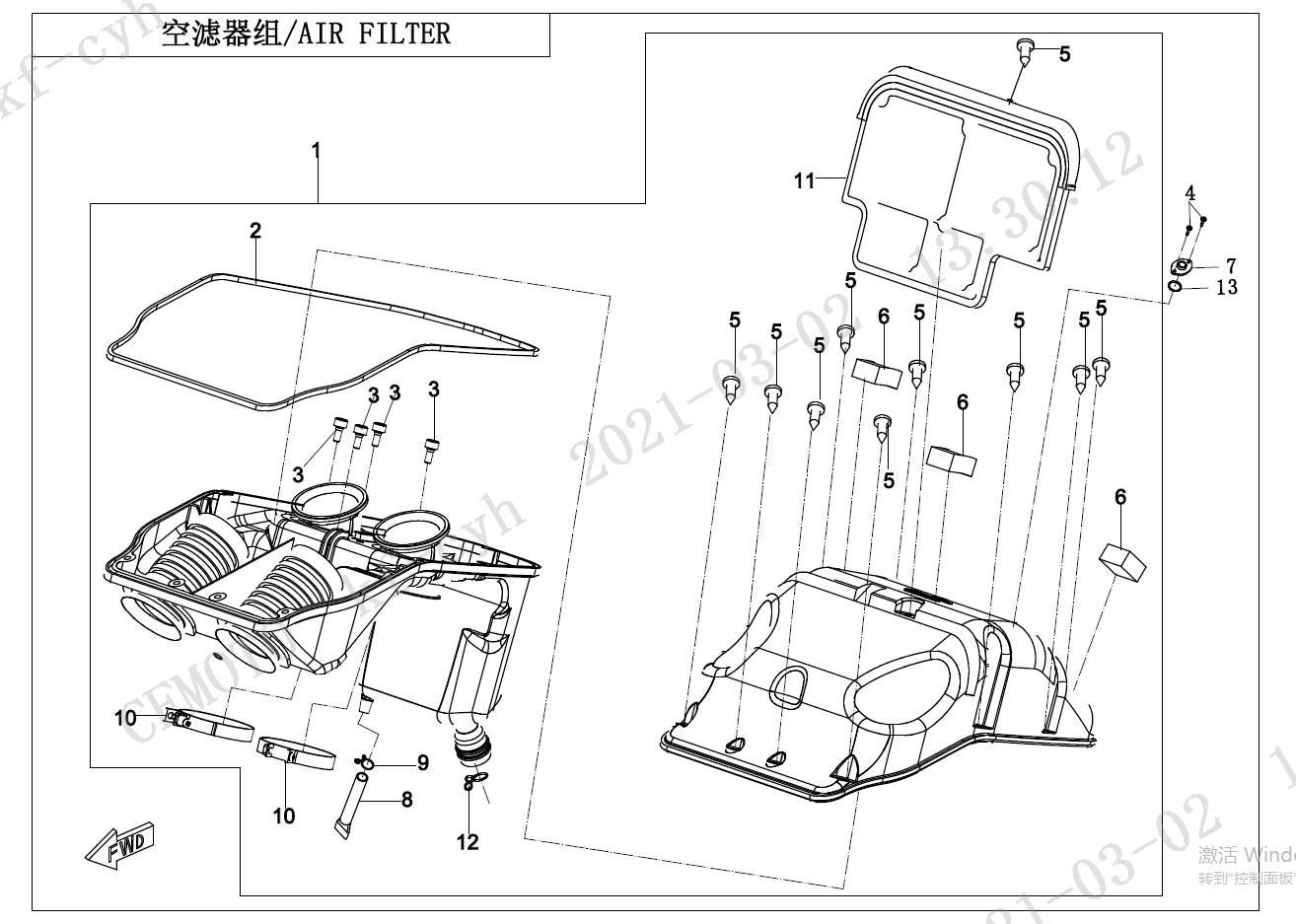 AIR FILTER - F41-A