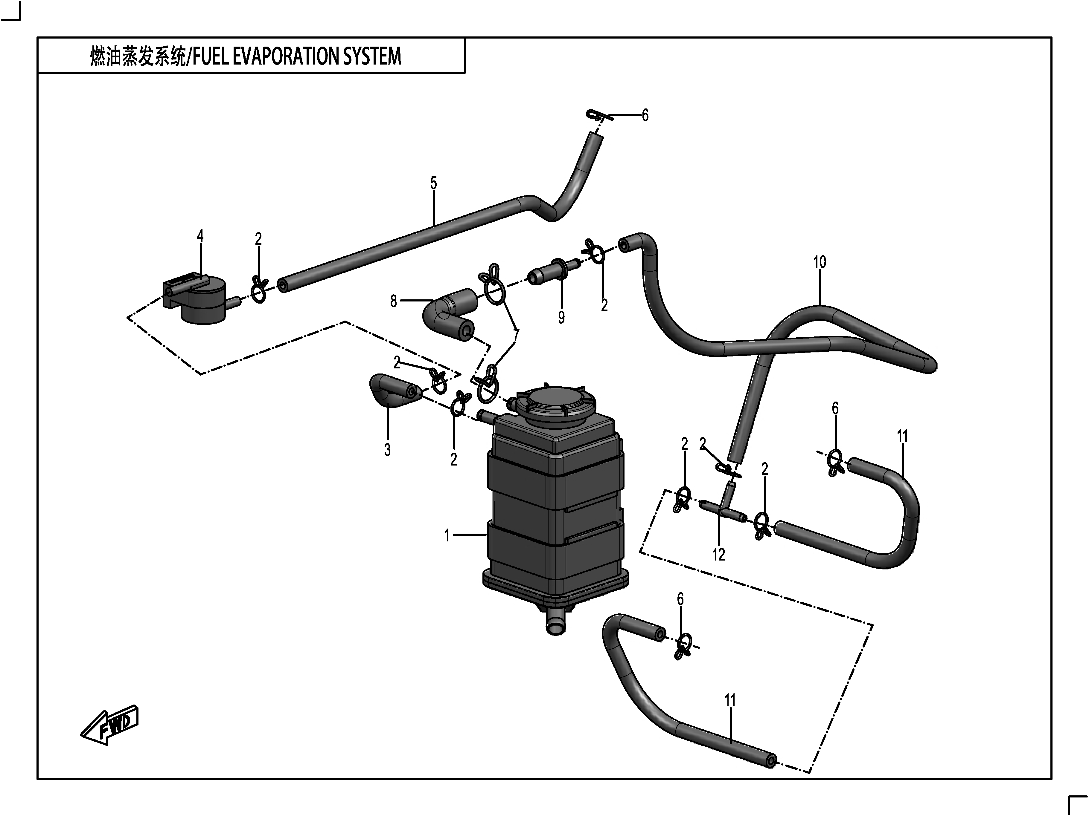 FUEL EVAPORATION SYSTEM - F36