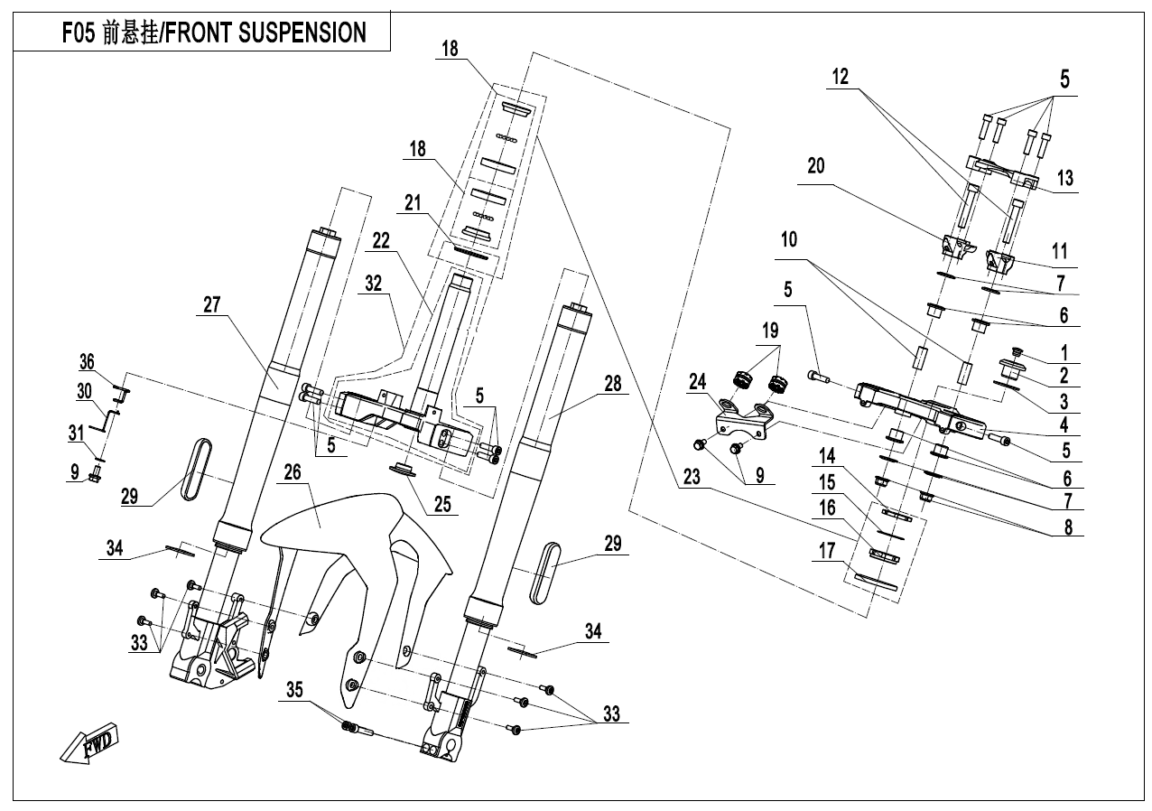FRONT SUSPENSION - F05