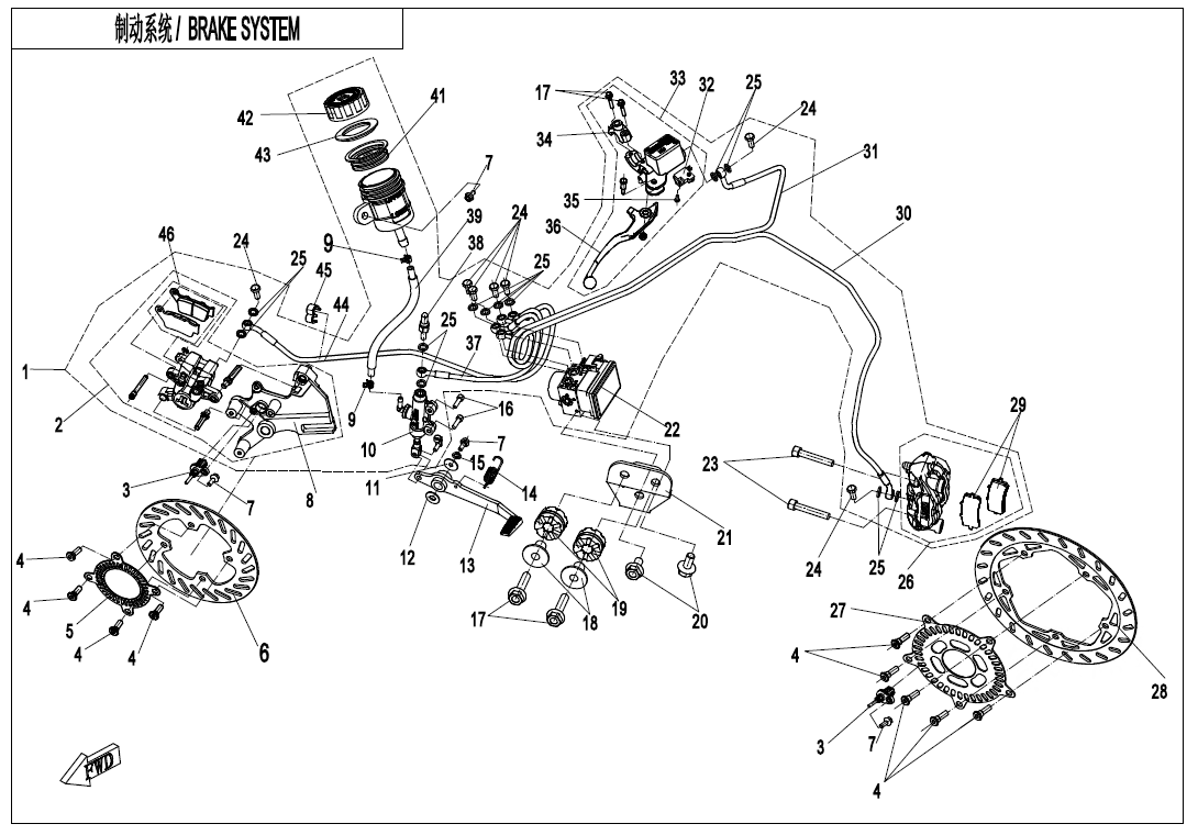 BRAKE ASSYï¼ABS-JJUANï¼ - F08-A