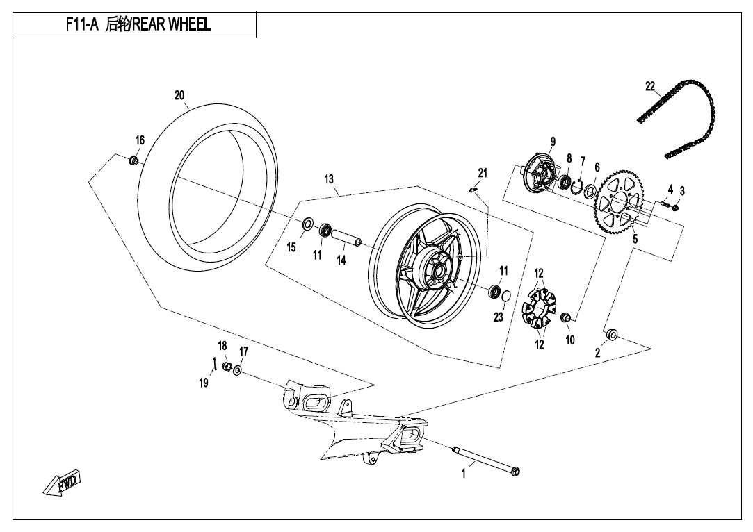 REAR WHEEL - F11