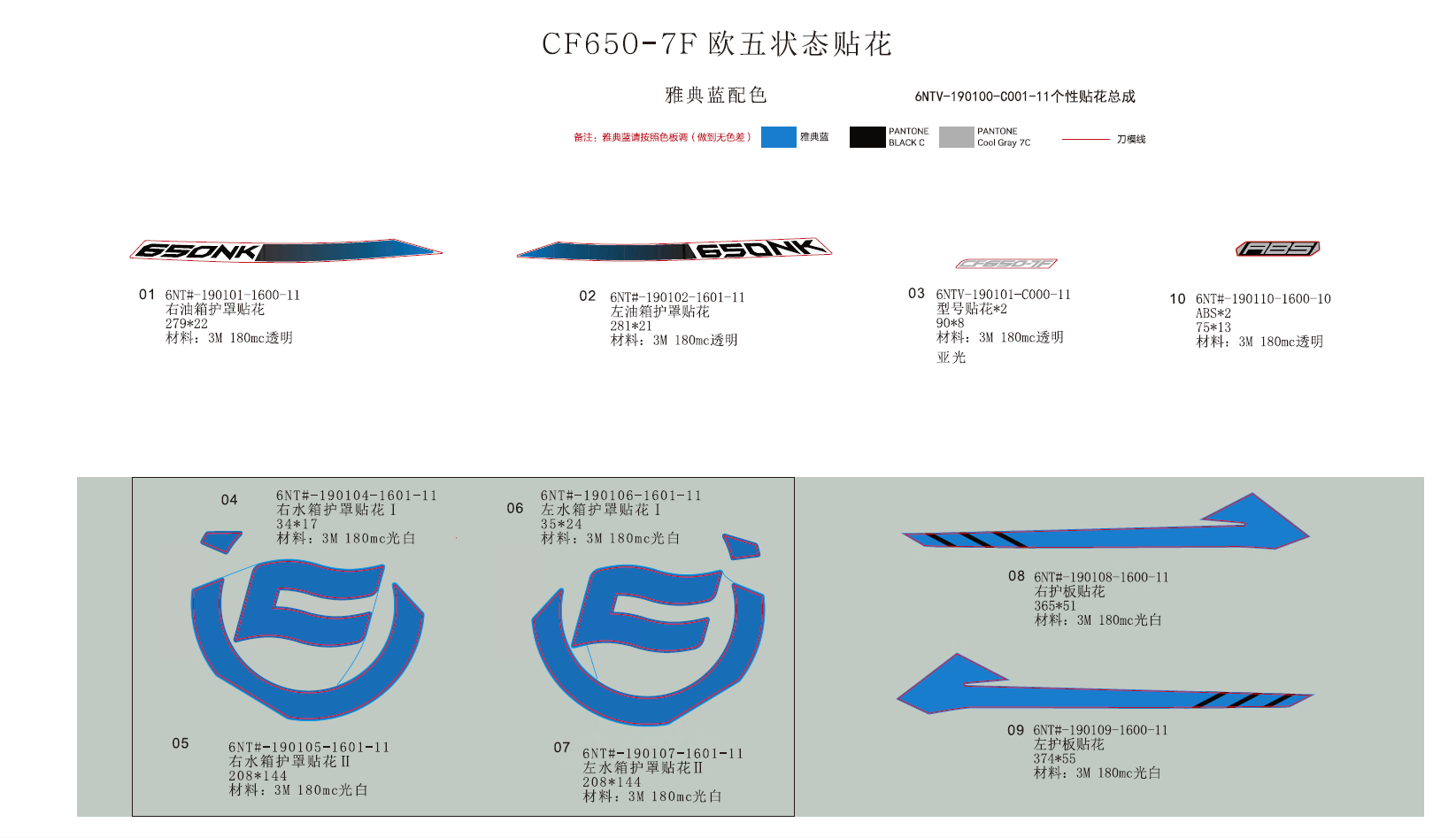 DECAL(ATHENS BLUE) - F19-C