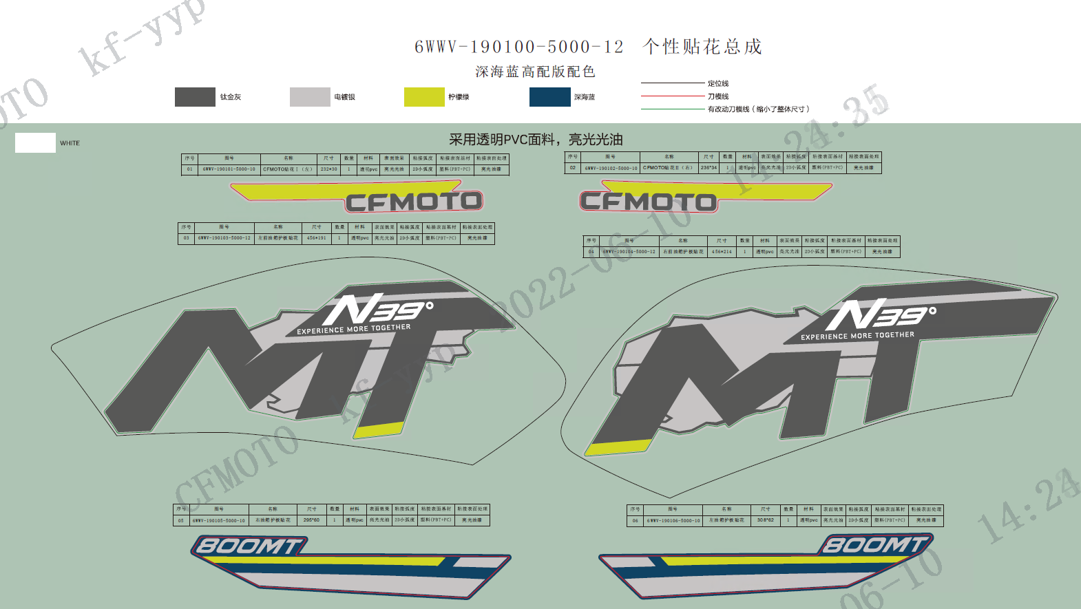 DECAL(TOURING-TWILIGHT BLUE) - F19-4