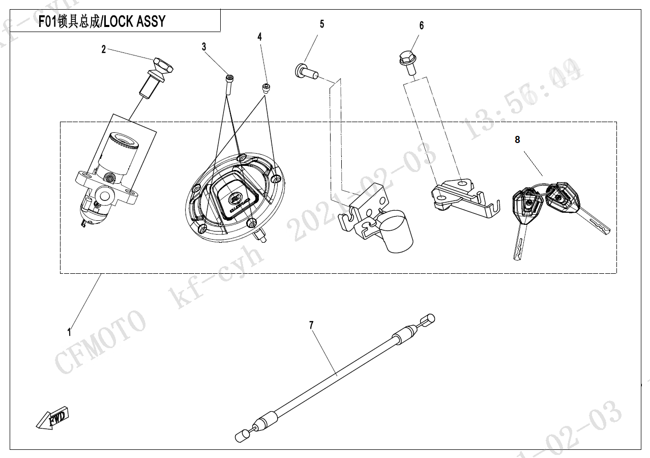 LOCK KIT - F01