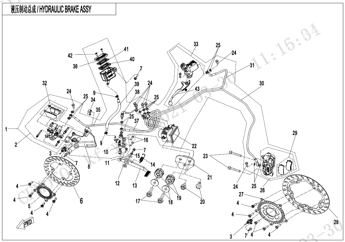 BRAKE SYSTEM(RUILI  MAB) - F08-B
