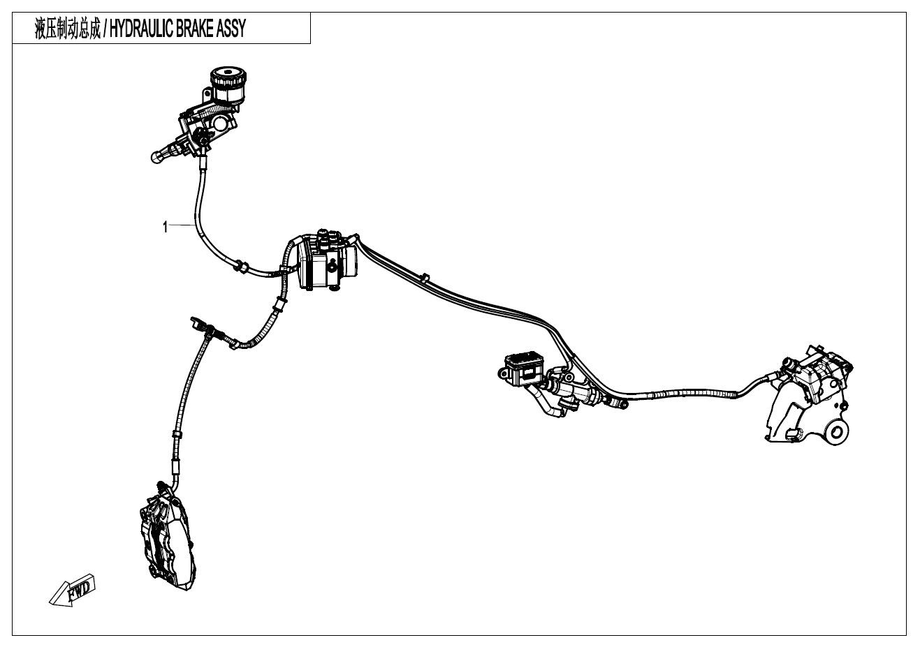 BRAKE SYSTEMï¼RUILI ABSï¼ - F08-B-1
