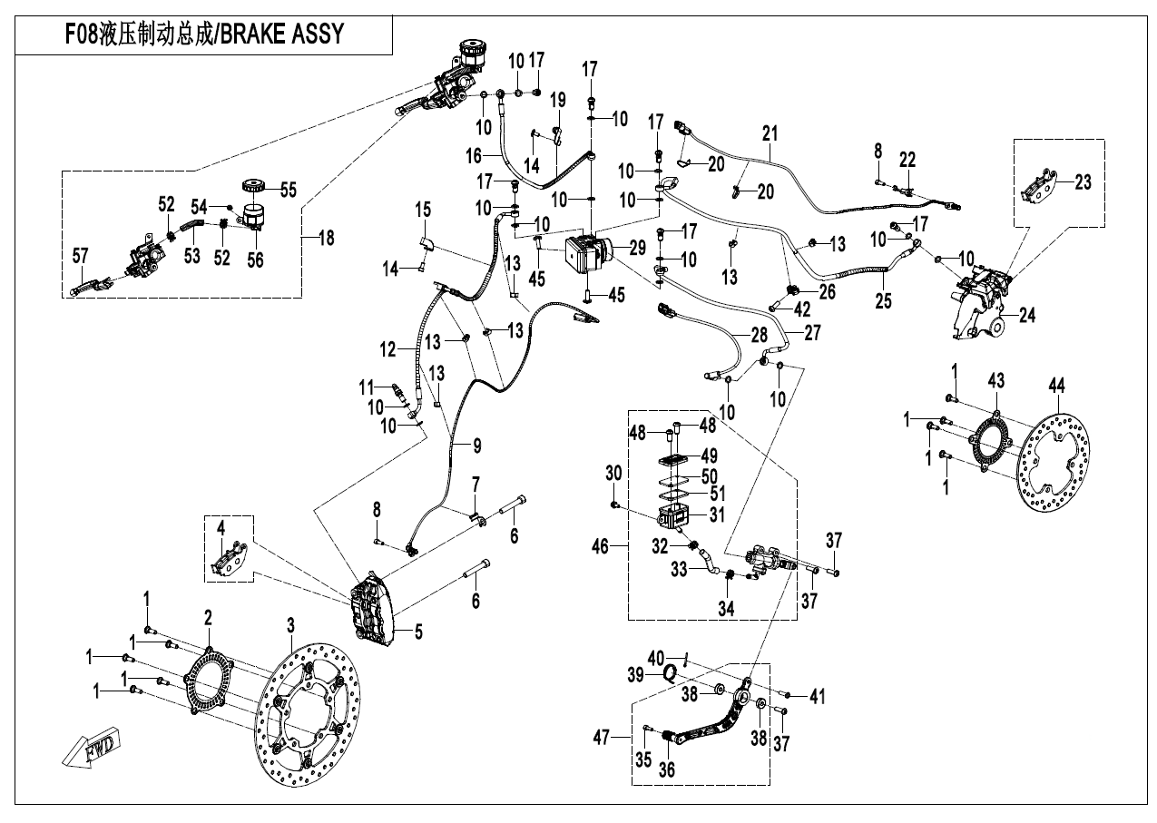 BRAKE SYSTEMï¼RUILI ABSï¼ - F08-B